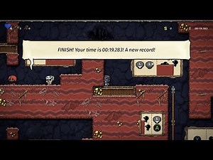 Spelunky 2 Tutorial Speedrun in 19.283 Seconds PB