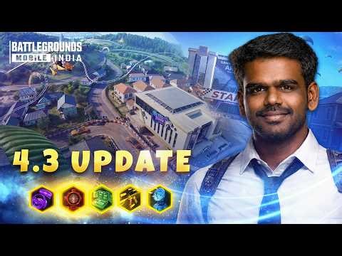PUBG MOBILE AKA BGMI 4.3 UPDATE HERE ....!