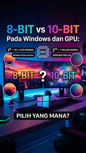 8 Bit vs 10 Bit Pada GPU dan Display Windows | Apa Saja Kelebihan & Kekurangannya ?