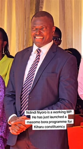 Commentator254 | Ndindi Nyoro is a working MP. He has just launched a masomo bora programme for Kiharu constituency | Instagram