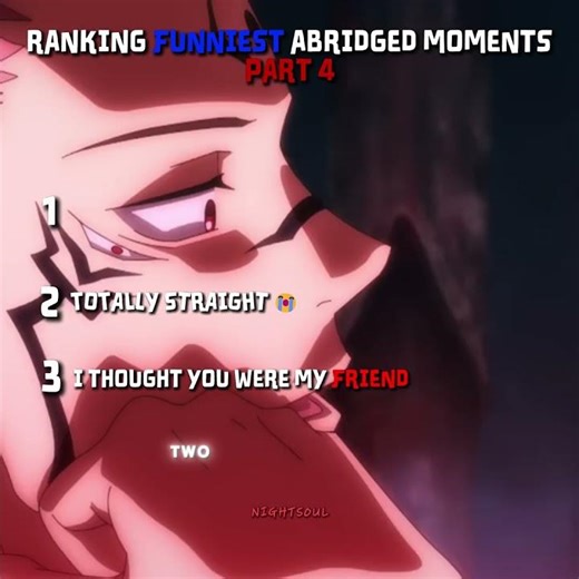 Ranking Abridged Moments Part 4 - Jujutsu Kaisen - #jjk #yuji #sukuna #shorts #ranking
