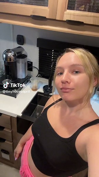 ASMR coffee bar restock in the tiny house timberwolf 16ML #tinyhouseliving #rvlife #16ml #tinyhouseonwheels #asmr