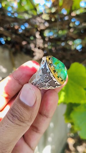 8.1K views · 428 reactions | Hussaini feroza Ring | Blue Light Gemstones | Facebook