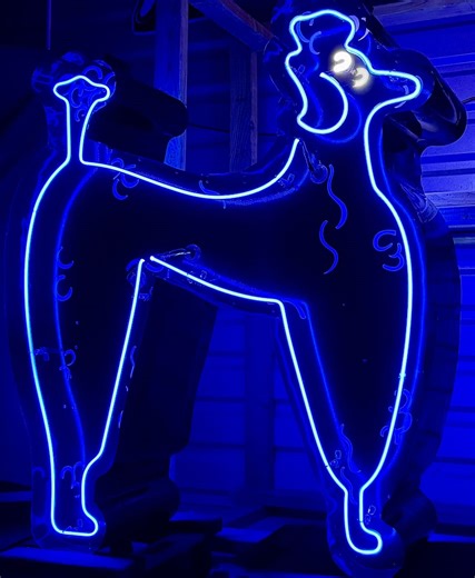 NEOS | 🐩✨ “A glowing icon with vintage flair — this neon poodle isn’t just a sign, it’s a statement. From the golden age of neon, when style met... | Instagram