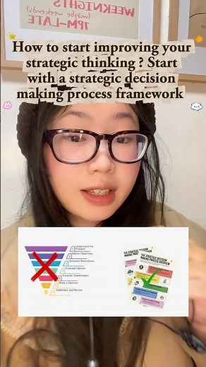 Start with the strategic decision making framework to improve your decision making skills