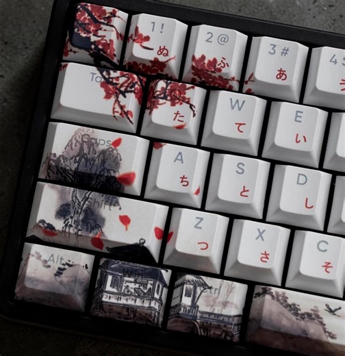 Japanese RGB Backlit Keycaps PBT Cherry Profile for MX Switches Mechanical Keyboard - Etsy