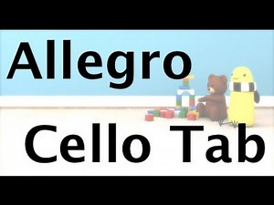 Learn Allegro by Suzuki on Cello - How to Play Tutorial