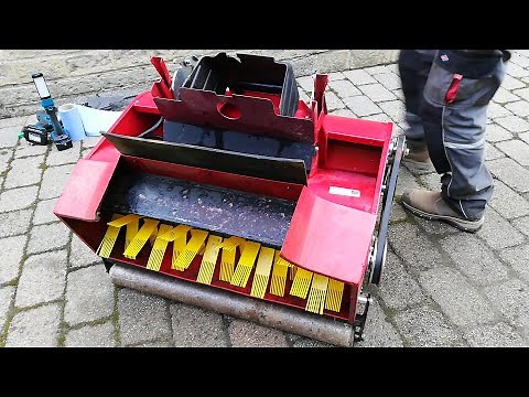 How to REPLACE Westwood / Countax SWEEPER BRUSHES (Modern Style Grass Collector PGC)