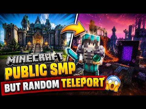 Minecraft public server 😍 random player TPA 😱 #minecraft #smp