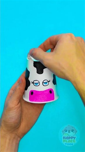 Moo-tastic Cow Craft: Create Your Own Paper Cup Cutie! 🐄✨