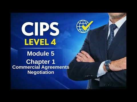 CIPS Level 4 | Module 5 | Chapter 1 | Commercial Agreements Negotiation