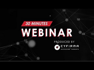 CYFIRMA：定期開催！30分間のウェビナー紹介動画