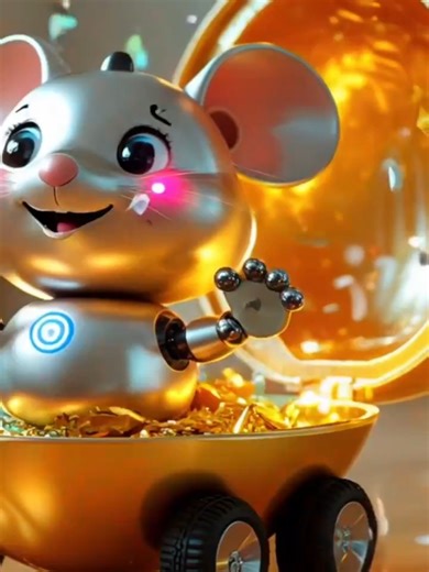 A Talking Robot Mouse! 🤖🐭 Meet the surprise inside 🤖🐭 cute, funny, and totally unexpected 😍 #fyp #viral #cute #kidsfun #toys#foryoupage❤️❤️ #babykidszone