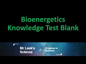 10 Bioenergetics blank Knowledge / revision AQA combined and triple science. Higher and Foundation.