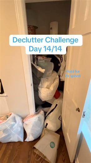 Hall Closet - Declutter Challenge #declutterquickly #homeorganization #closetorganization
