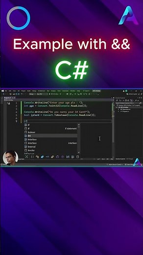 Simple Example for && (and) operator in Programming