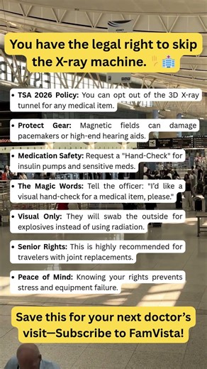 Don’t Let X-Rays Damage Your Meds! 🏥 #TSA #TravelRights