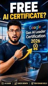 FREE Google AI Certification 2026? 🤯 Google Gen AI Leader Certification Explained!