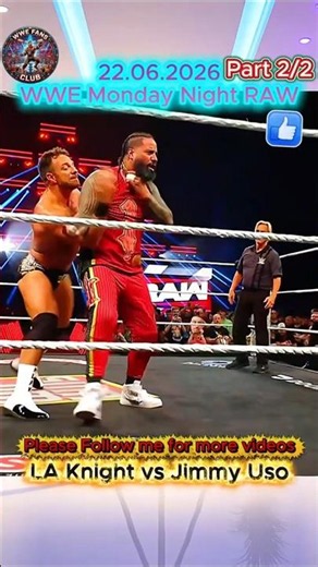 This LA Knight vs Jimmy Uso moment is INSANE Part 2. #WWE #shorts #viral #fyp