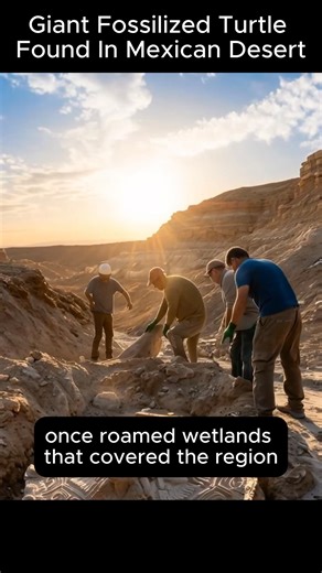 Giant Fossilized Turtle Found In Mexican Desert #ancient #mystery #history #egyp #Archaeology #fblifestyle @topfans | Ancient Discoveries