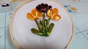 83K views · 408 reactions | How to make Simple Ribbon Tulip Flower step by step - #DIY + #Tutorial . Full tutorial : https://www.youtube.com/watch?v=zyFJkGgBO28 | DIY Crafts & Basic Stitches | Facebook