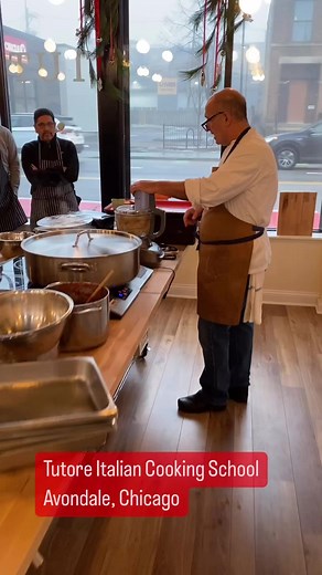 7.6K views · 100 reactions | Learn Italian cooking @tutorecookingschool from 2 veteran chefs who can’t wait to teach you like their Nonna taught them.Check out the website for a list of classes because they teach you to make much more than pasta.#anabelaval #aroundtown #cooking #cookingschool #italianfood #italian #italiancooking #chicago | Ana Belaval | Facebook