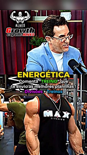 292K views · 7.7K reactions | Comenta “PLANILHA” que vou te ajudar com os melhores treinos para você colocar o shape !!  Use o cupom “ALVES” e tenha descontos no site da Growth !  #planilha #treino #musculação #academia #força #cortes #fisiculturismo #fit #motivation #motivação #fitness #gymtok #gym | Alvesszz | Facebook