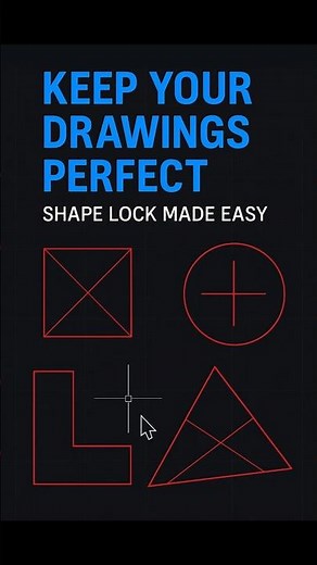 This AutoCAD Trick Keeps Geometry Perfect Every Time #AutoCAD #Constraints #Design