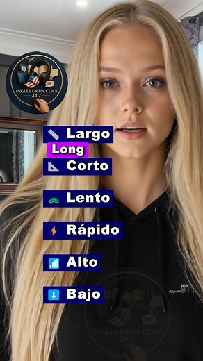 👉 Aprende adjetivos básicos en inglés 🇺🇸 | Vocabulario fácil con Inglés en un click 24.7 💬✨ ¿Quieres ampliar tu vocabulario en inglés fácilmente? 📚 En este video de Inglés en un click 24.7 aprenderás los adjetivos básicos más usados en inglés. Son palabras esenciales para describir cosas, personas o situaciones y mejorar tu forma de hablar inglés cada día. 🇺🇸 💬 Palabras que aprenderás hoy: 📏 Largo — Long 🔺 Corto — Short 🚗 Lento — Slow ⚡ Rápido — Fast 📶 Alto — High / Tall ⬇️ Bajo — Lo