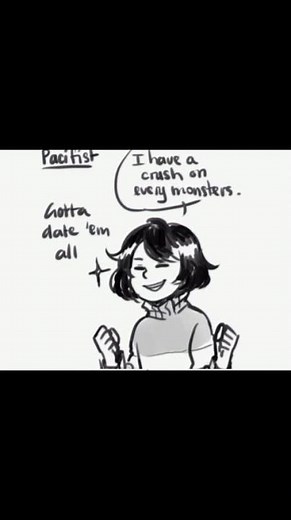 Pacifist vs Genocide Frisk #music #undertale #tobyfox #sans