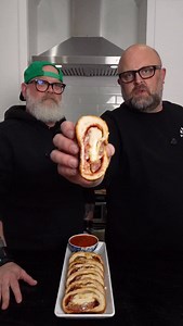 It’s officially tailgate season, folks! And we’re talking about a smoked triple meat Stromboli that’s the MVP of your football spread. We loaded it up with smoked sausage, crispy pancetta, pepperoni, mozzarella, and pecorino—all smoked to perfection on the pellet grill with @bearmountainbbq Gourmet Blend pellets. The Oak, Hickory, Maple and Cherry woods in this blend brings out all the best flavors in this dish. The clean, balanced smoke flavor for the sausage and consistent high heat for baking