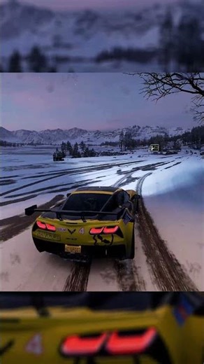 DRIVING ON SNOW CHEROLET 2019 CORVETTE FH4