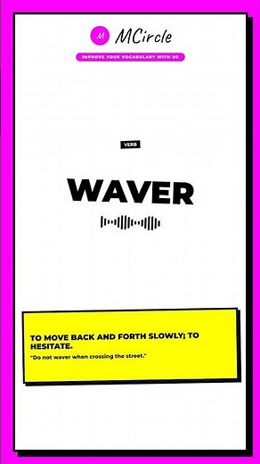 Learn English: What is Waver? | Vocabulary Shorts