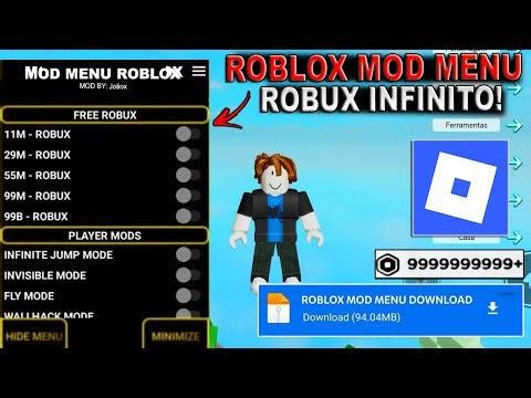 ROBLOX APK MOD MENU ROBUX INFINITOS 2025 LINK DIRETO VIA MEDIAFIRE ANTI BAN!