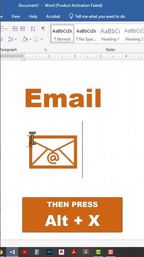 How to Insert Email Icon in Microsoft Word