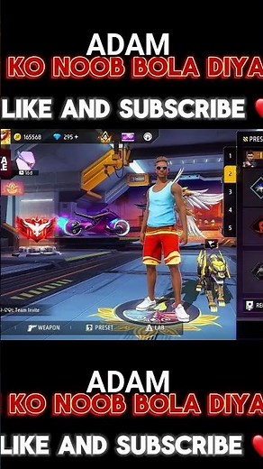 NOOB ADAM PRANK 🤣🤣 POWER OF ADAM 😈😳 Garena free fire #shorts #freefire