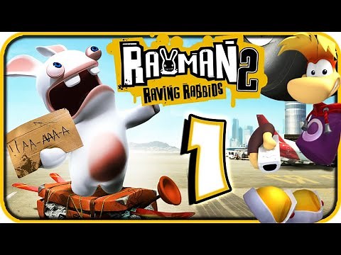 Rayman Raving Rabbids 2 Walkthrough Part 1 (Wii) No Commentary