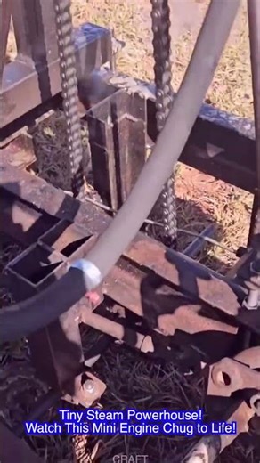 Tiny Steam Powerhouse! Watch This Mini Engine Chug to Life!#shorts