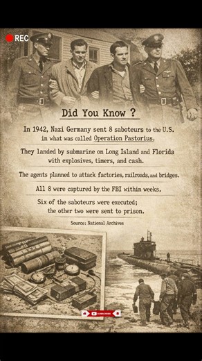 Operation Pastorius (1942) | Real Nazi Secret missions and operations