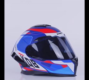 Bluetooth Modular Motorcycle Helmet Adults Motorbike Helmet with Dual Visor for Men and Women Full Face Helmet Flip Up DOT Approved Motorbike Motor Street Bike Racing Helmet M-XXL(B Bright blue,XL=(61