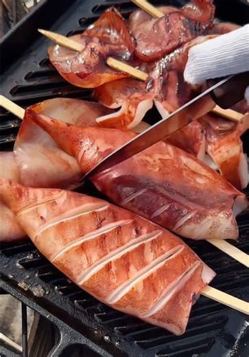 キャンプで楽しむ！お祭り風イカ焼き