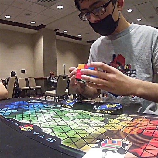 Hassan Khanani Square-1 Single WorldRecord [4.34s] 2022 #rubikscube #viral #shorts