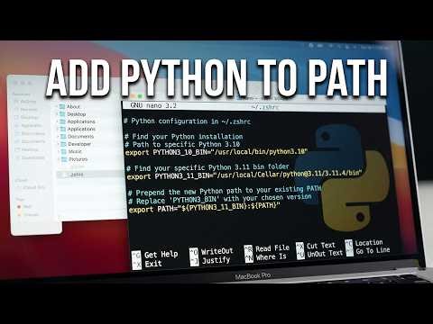 How to Add Python to PATH on Mac (Terminal & Finder Methods)