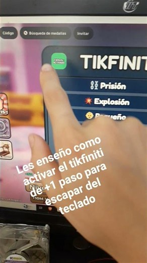 como activar el tikfiniti de escapa del teclado #health