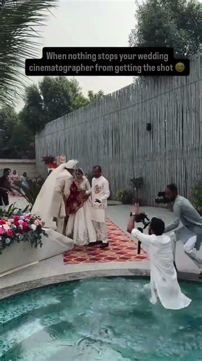 Bride Entry Gone Wrong 😂 Cameraman Fell in Water 💦 | Funny Wedding Moments | Indian Wedding Fail