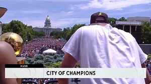310K views · 22K reactions | Finals MVP Nikola Jokic is glad he stuck around for this!! The superstar center said the parade in Denver to celebrate the NBA Championship was unforgettable. He said he's glad he didn't fly back to his home in Serbia immediately after the championship ended. https://cbsloc.al/3qRgJeT | CBS Colorado | Facebook