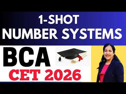 One - Shot | Number Systems | BCA Entrance Examination 2026 for GGSIPU | IPU CET BCA