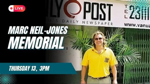 8.5K views · 44 reactions | We’ll be broadcasting the funeral service today at 3 PM from Secret Gardens, Melemaat. For those who can’t be there in person, you can follow the live stream here:  Watch live: https://www.dailypost.vu/site/mnj_memorial.html | Vanuatu Daily Post | Facebook