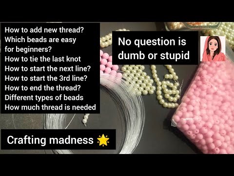 Easy tips and tricks for Beaded bag's beginners | How to add new thread | how to tie the last knot