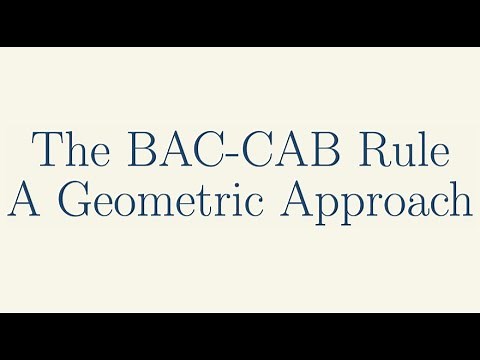 Miscellaneous Topics, The BAC-CAB Rule, A Geometric Approach